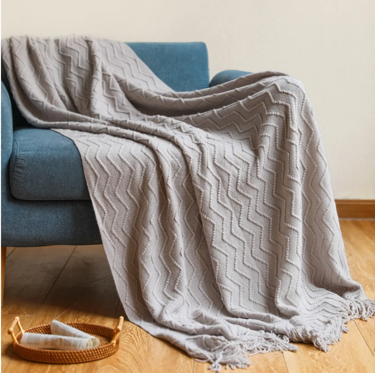 Tæpper - Grenoble (grå)