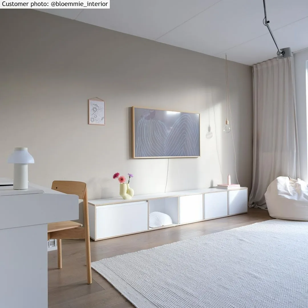 Uldtæppe - Coastal (hvid)