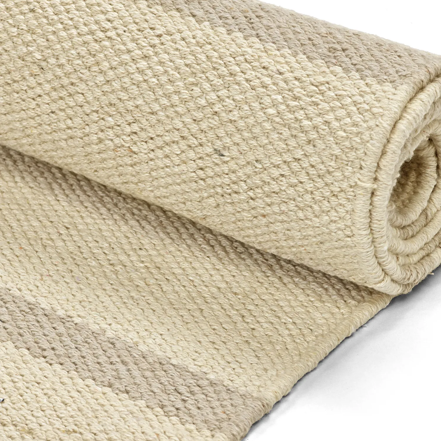 Bomuldstæppe - Helle (offwhite/grå)