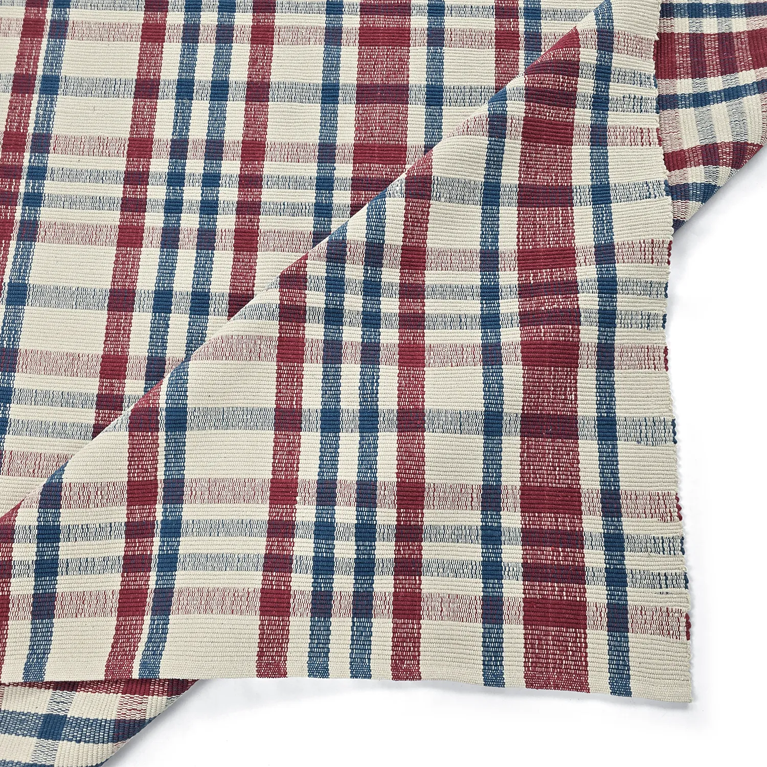 Bomuldstæppe - Husvik (creme/multi)