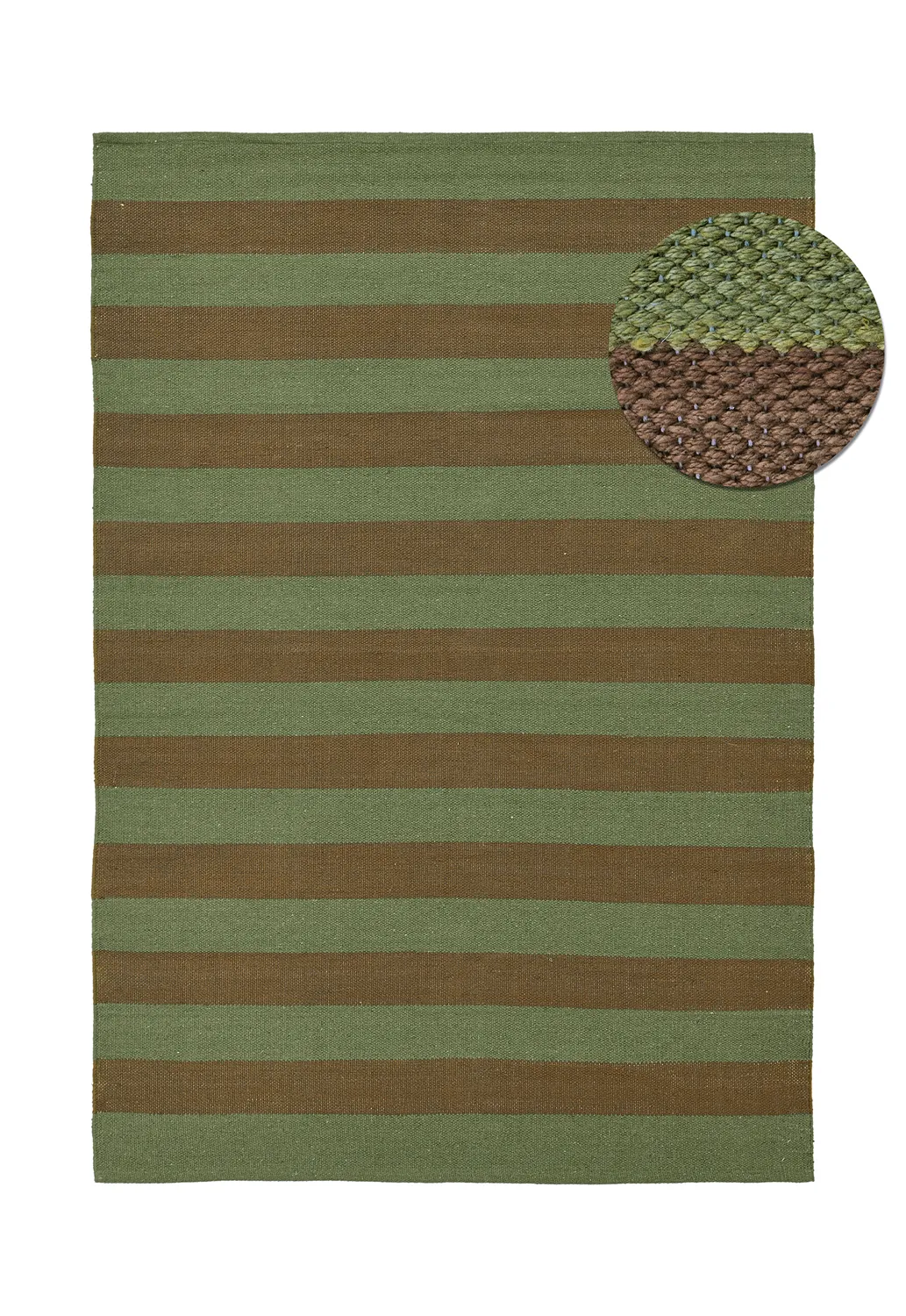 Bomuldstæppe - Nilo (mosgrøn)