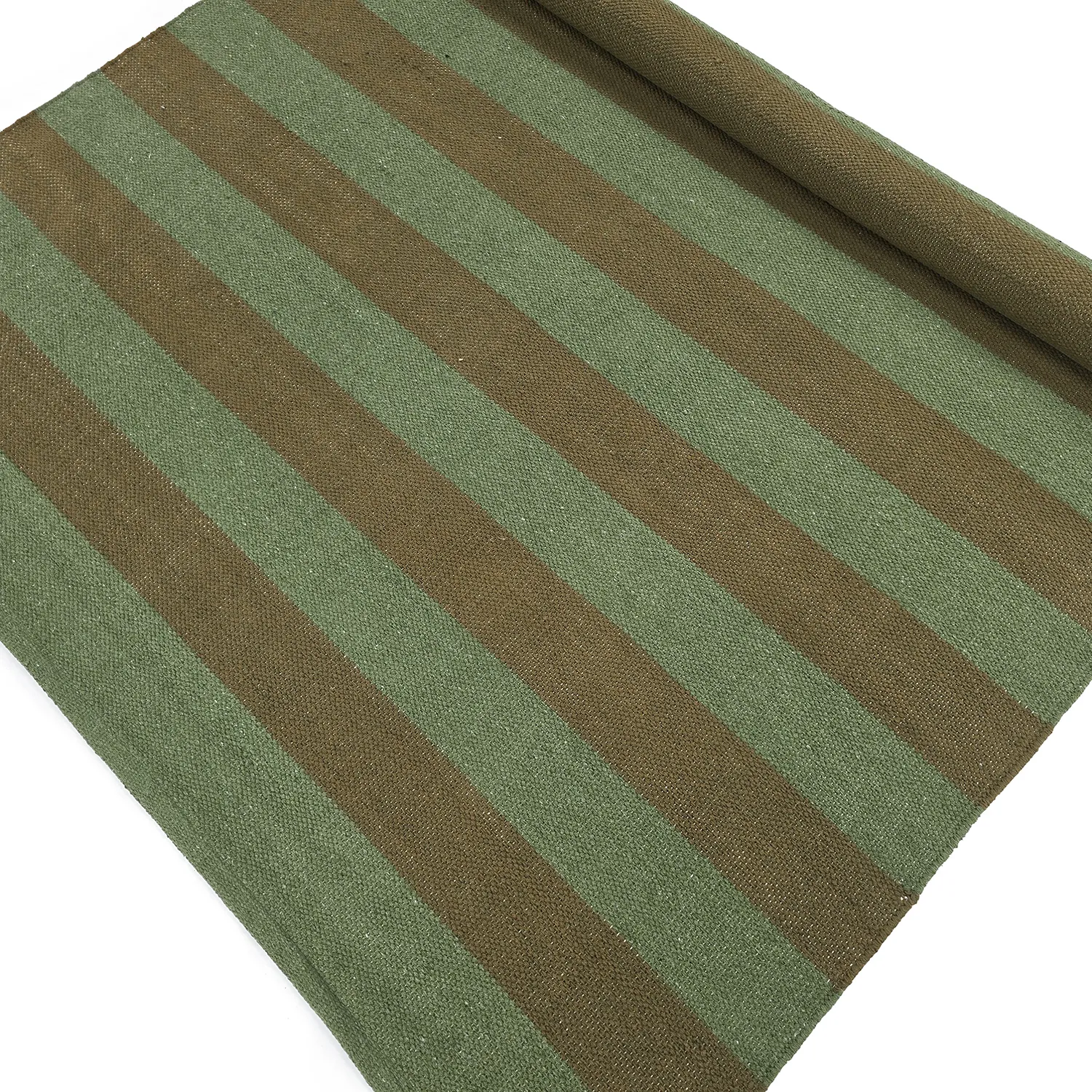 Bomuldstæppe - Nilo (mosgrøn)