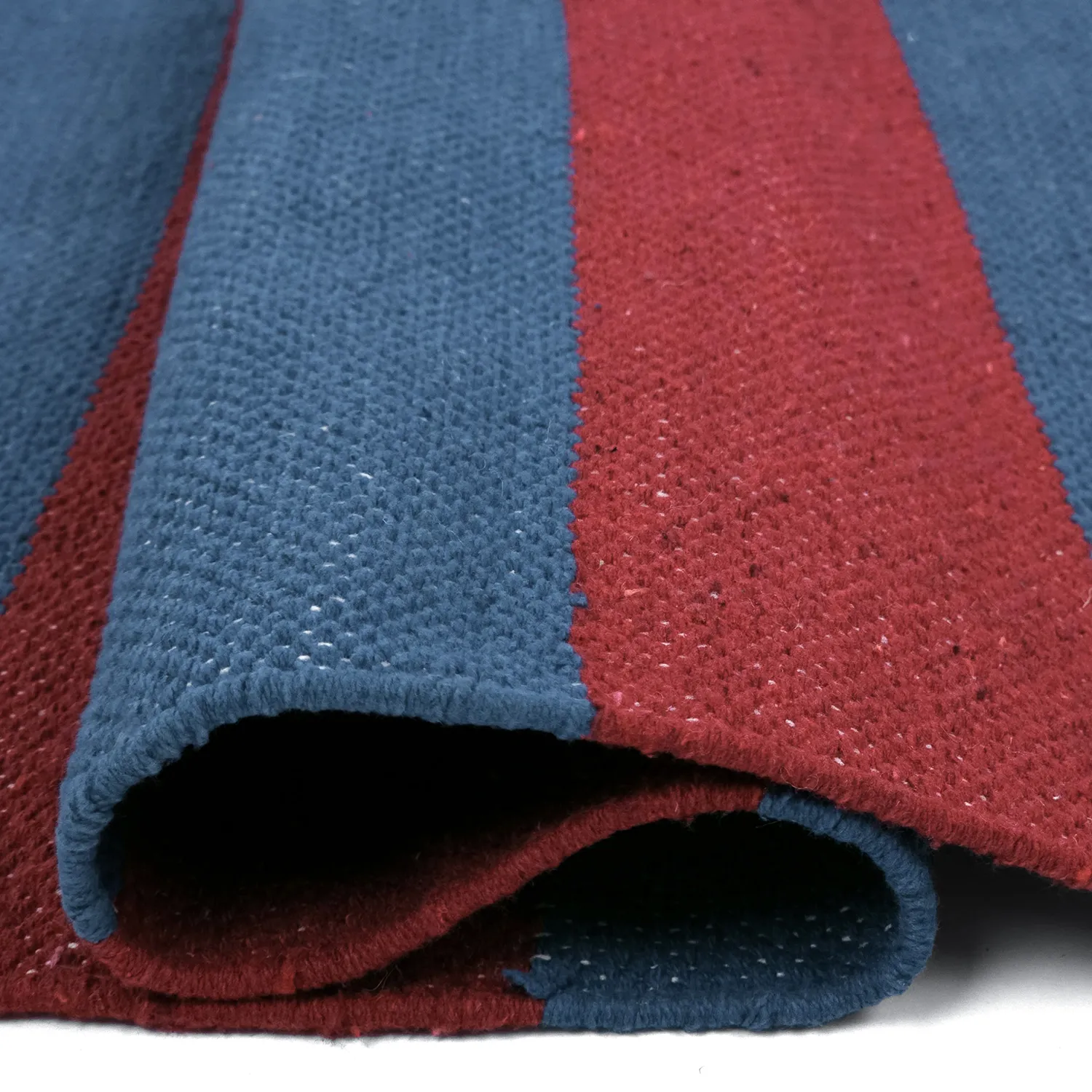 Bomuldstæppe - Nilo (rød/blå)