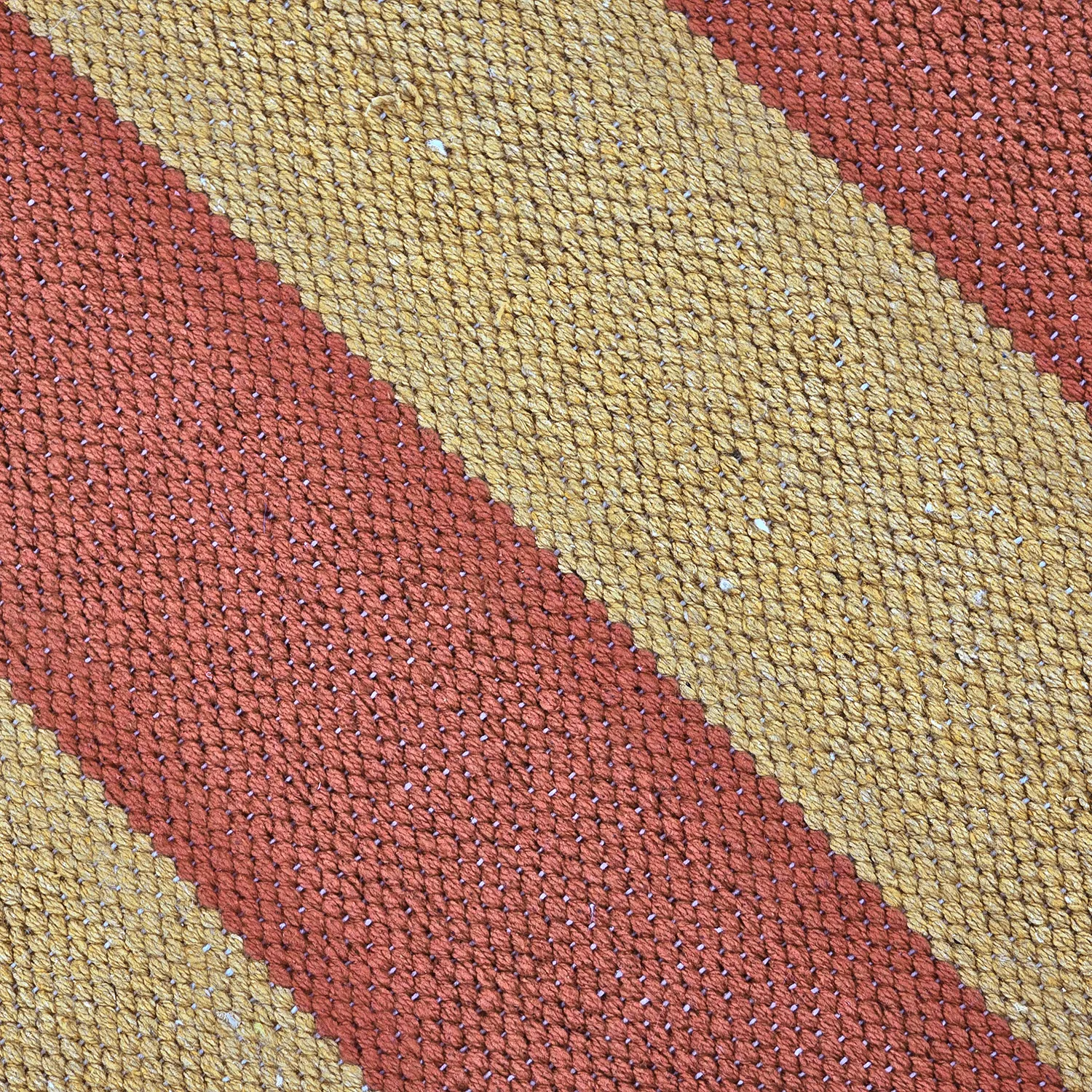 Bomuldstæppe - Nilo (sennepsgul/terracotta)