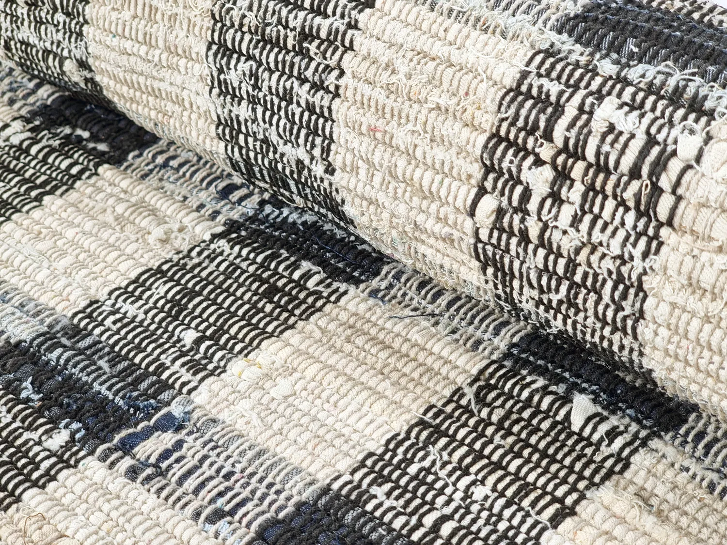 Bomuldstæppe - Noomi (sort)