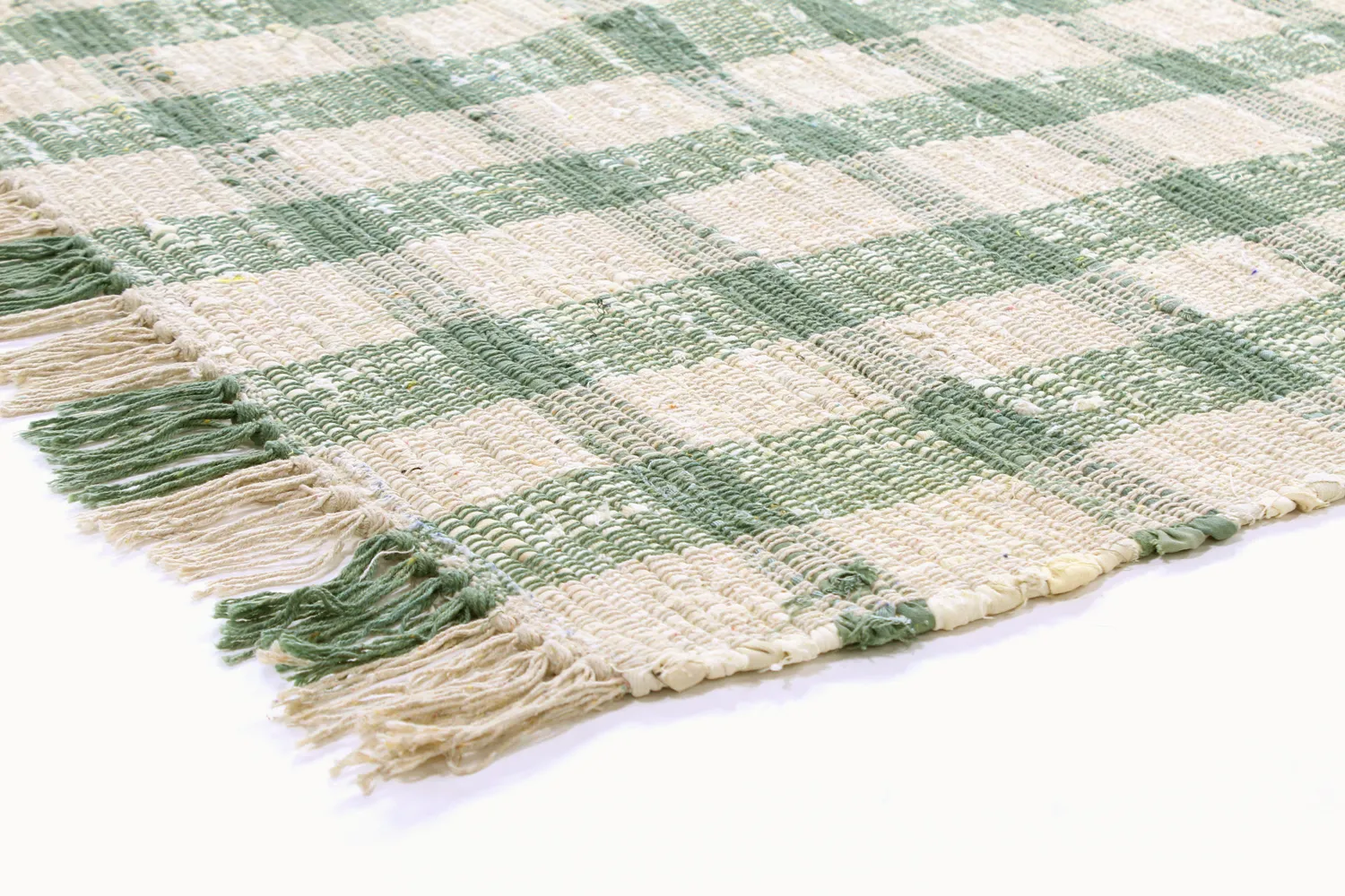 Bomuldstæppe - Noomi (grøn)