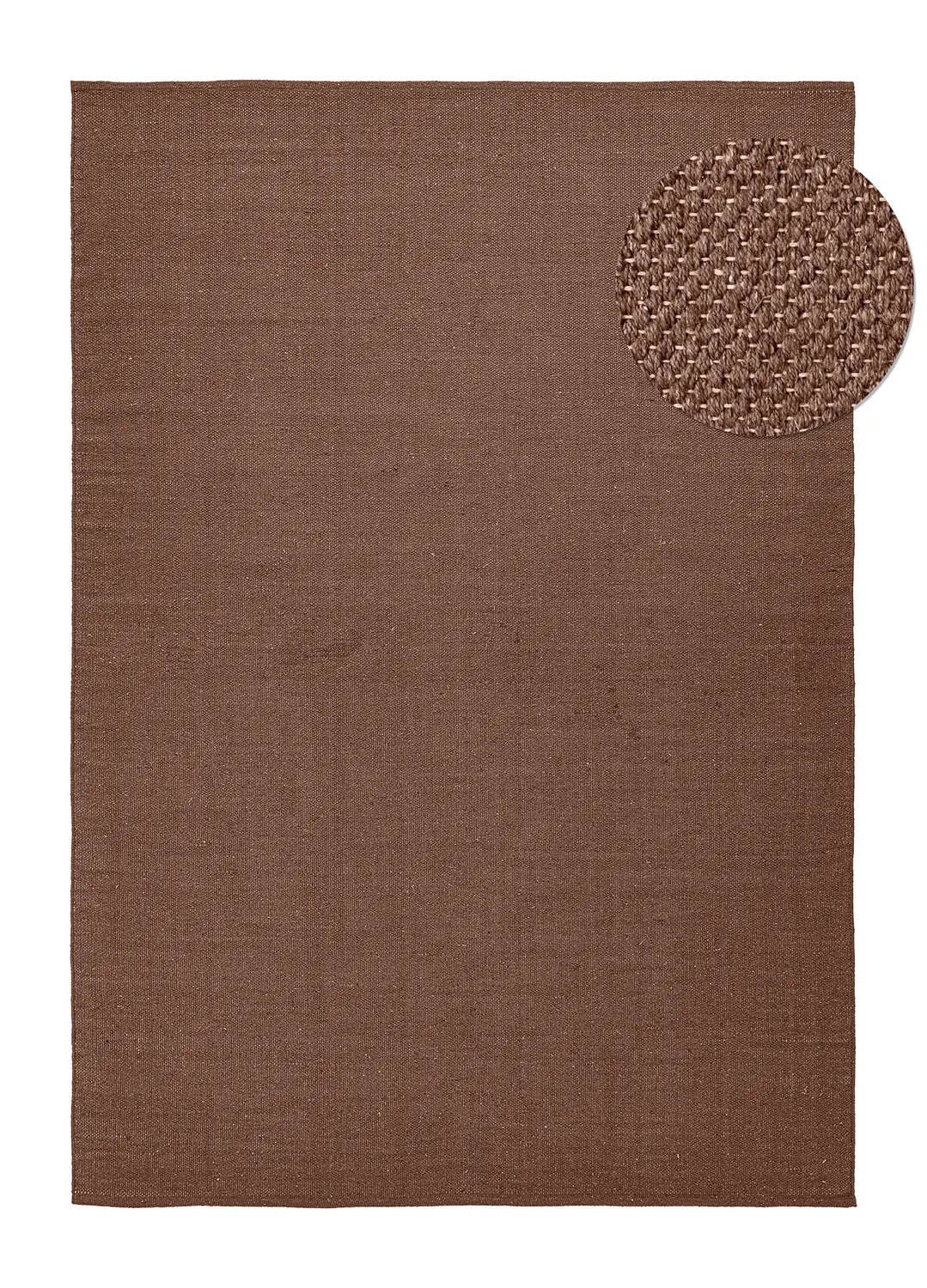 Bomuldstæppe - Rigolet (brun)