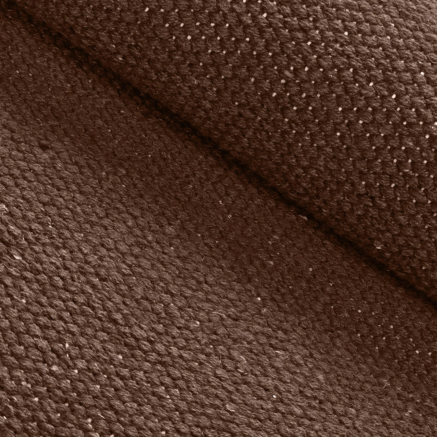 Bomuldstæppe - Rigolet (brun)