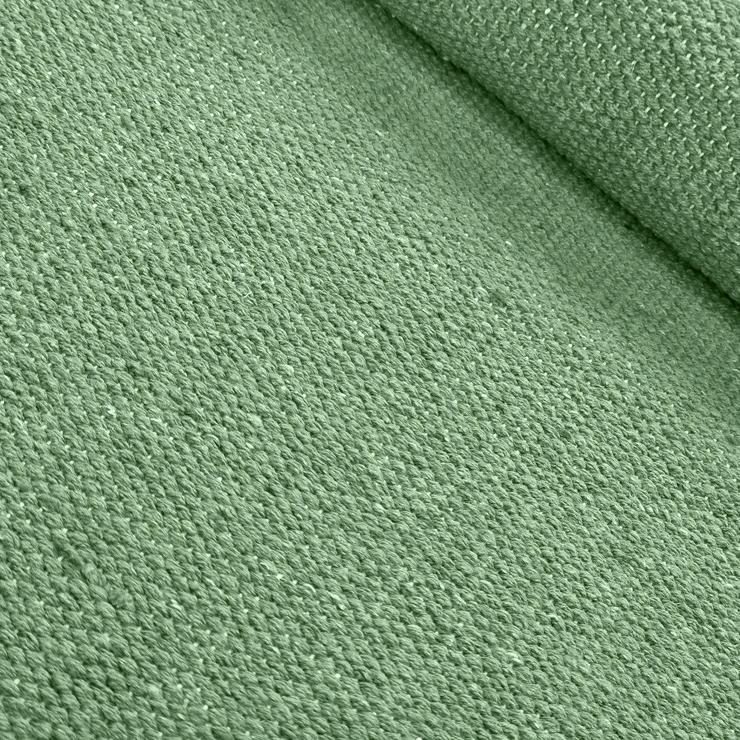 Bomuldstæppe - Rigolet (grøn)