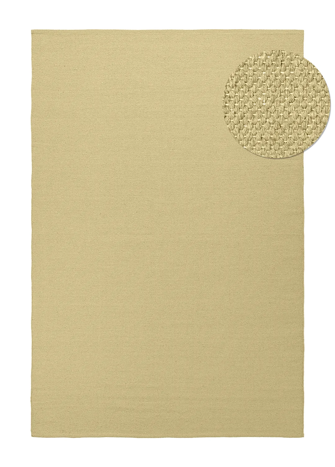 Bomuldstæppe - Rigolet (gul)