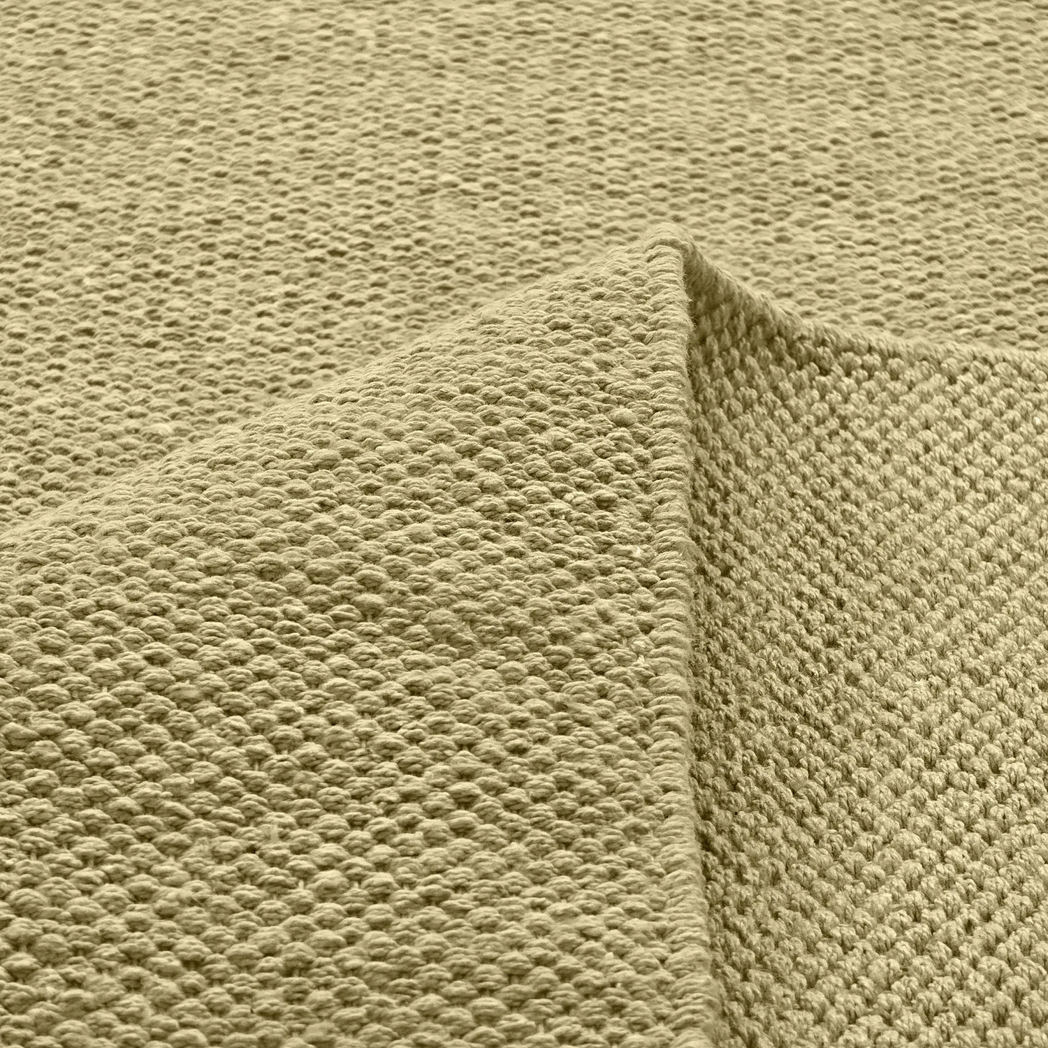 Bomuldstæppe - Rigolet (gul)