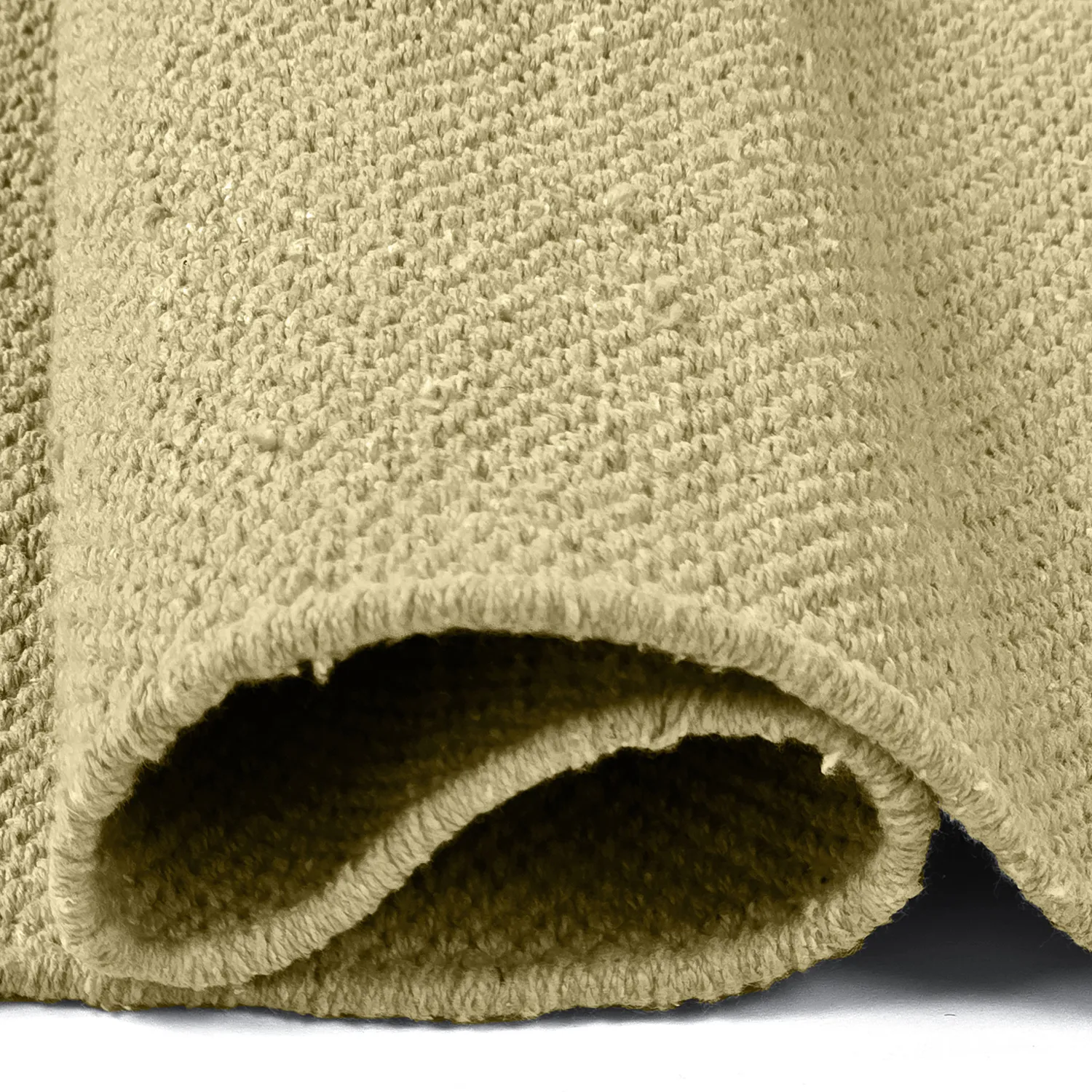 Bomuldstæppe - Rigolet (gul)