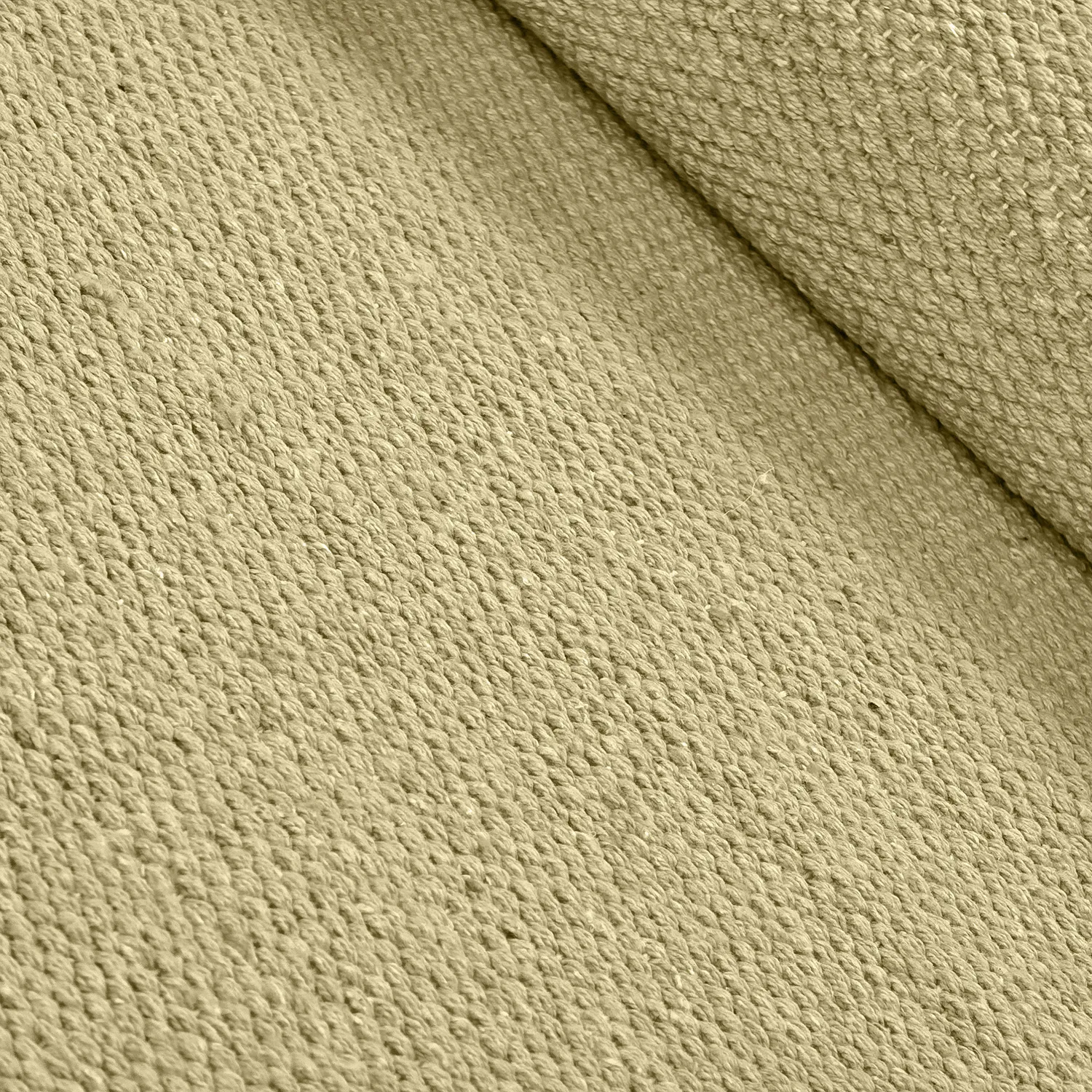 Bomuldstæppe - Rigolet (gul)