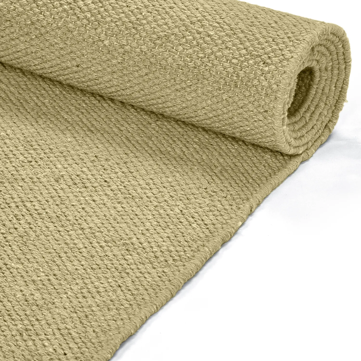 Bomuldstæppe - Rigolet (gul)