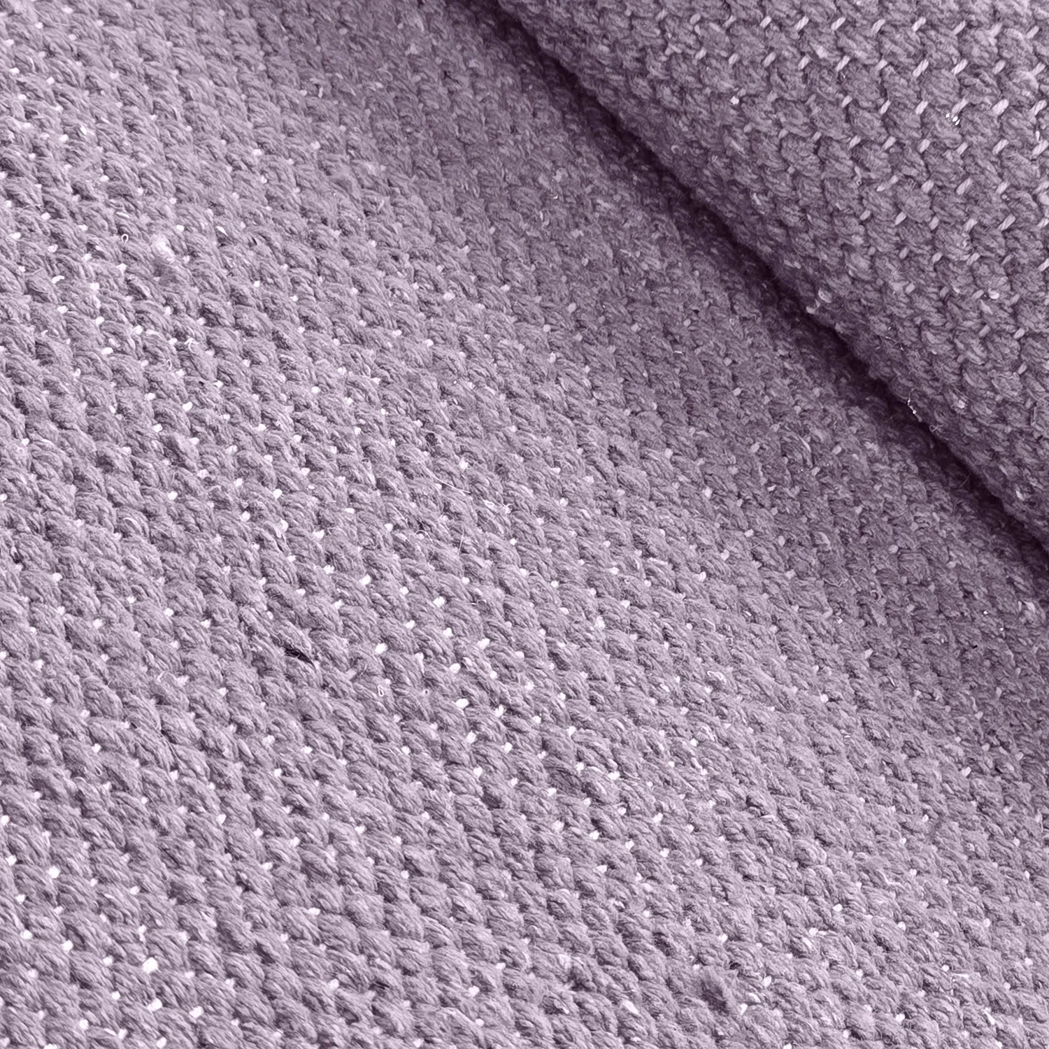 Bomuldstæppe - Rigolet (lys lilla)