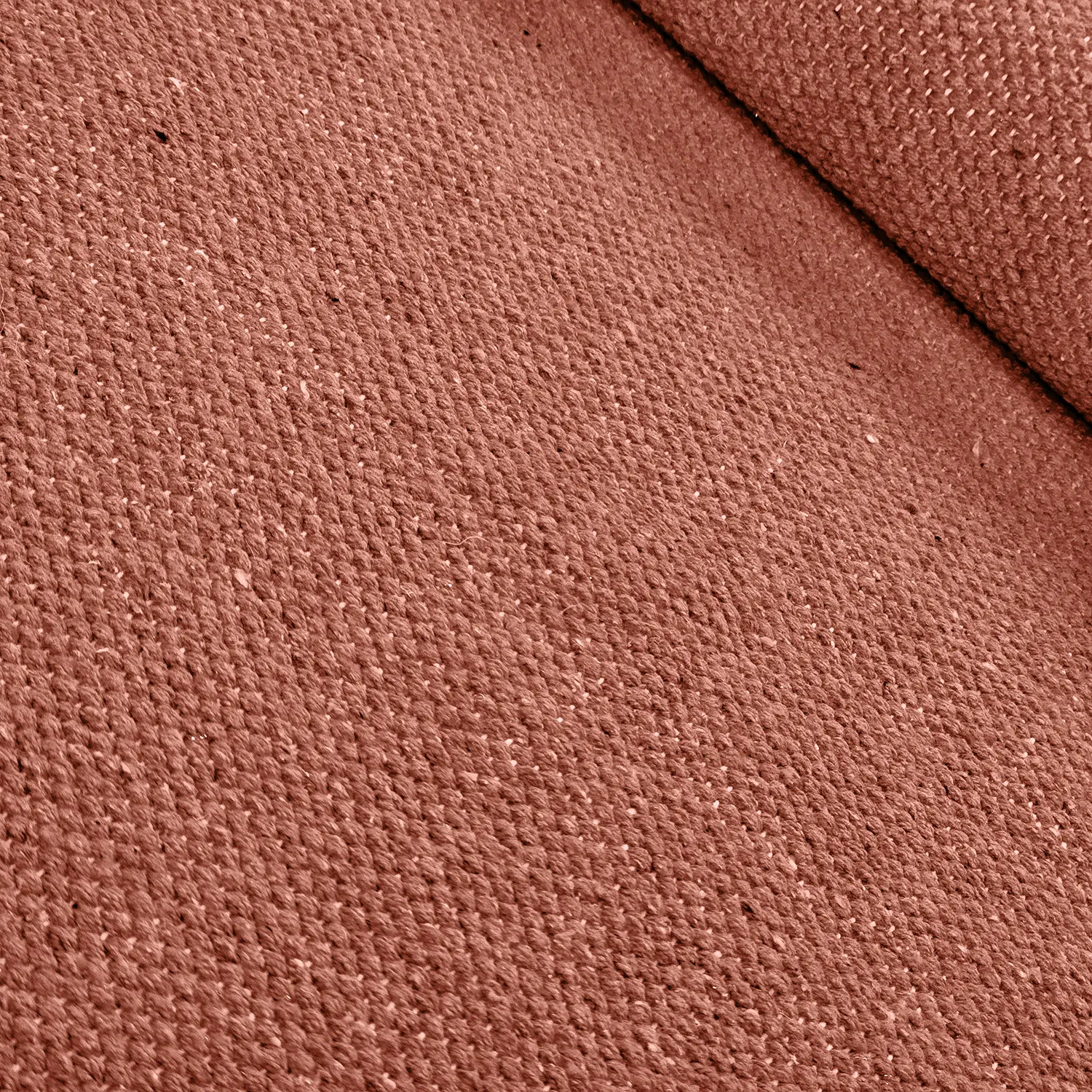 Bomuldstæppe - Rigolet (terracotta)