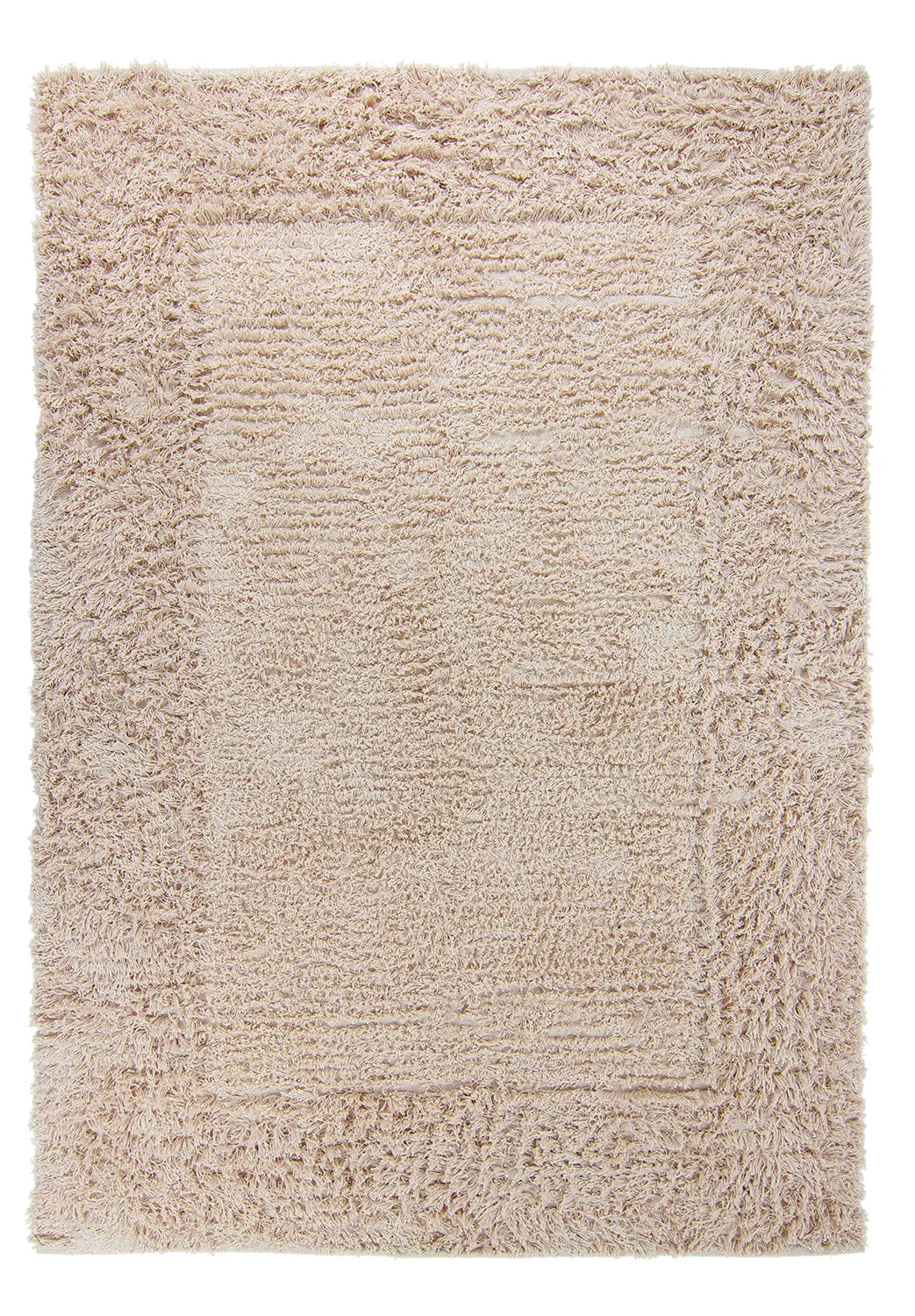 Ryatæpper - Aline Natural Cotton Shaggy (beige)