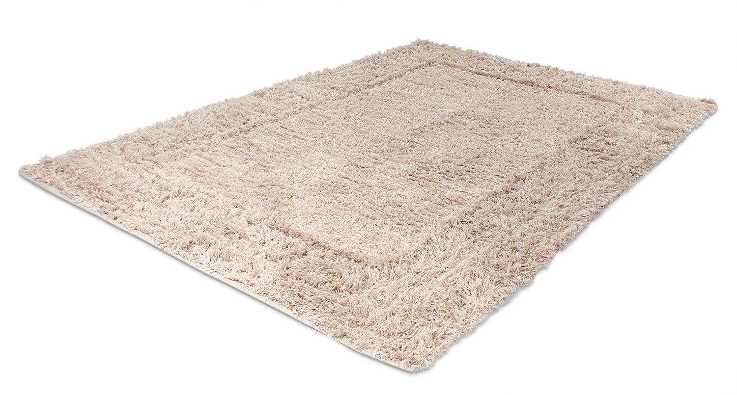 Ryatæpper - Aline Natural Cotton Shaggy (beige)