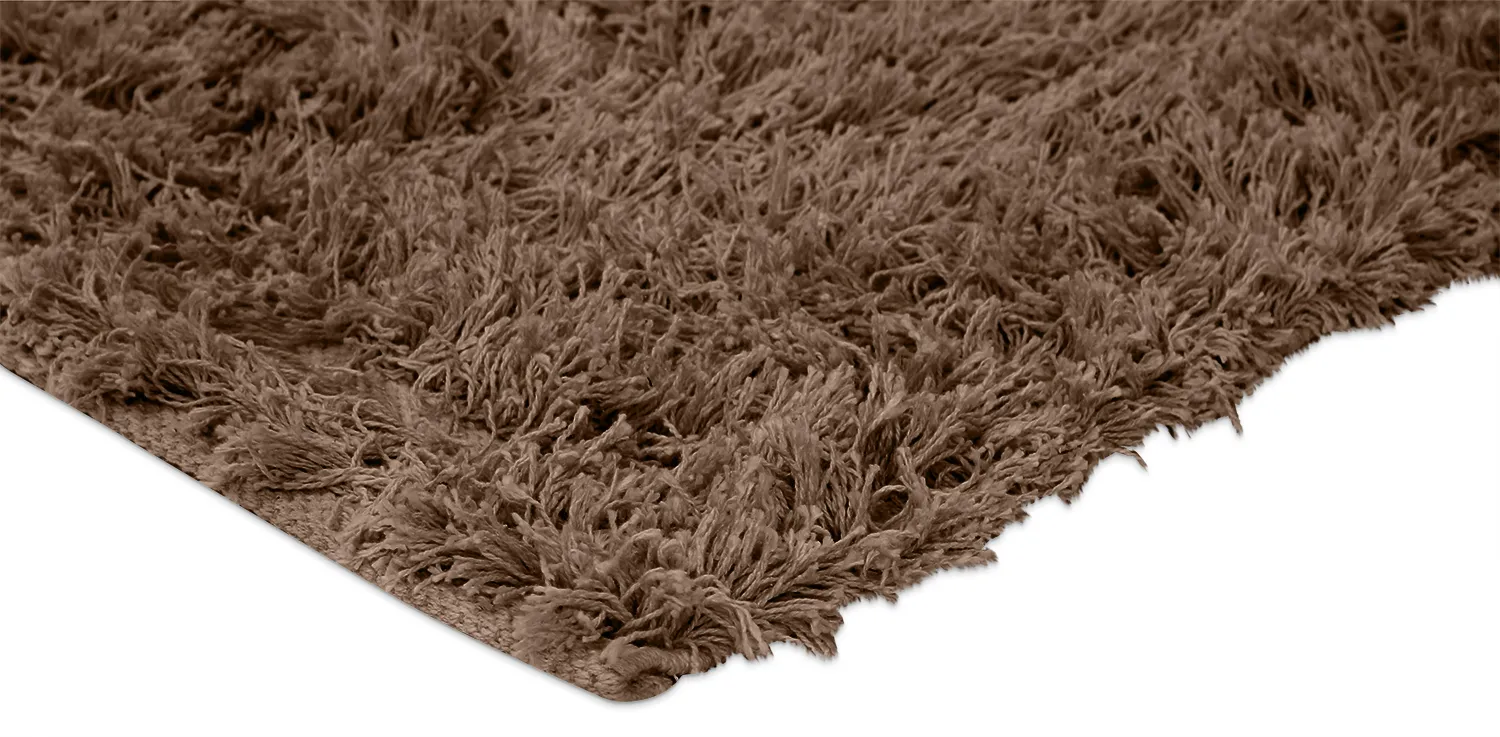 Ryatæpper - Aline Natural Cotton Shaggy (brun)