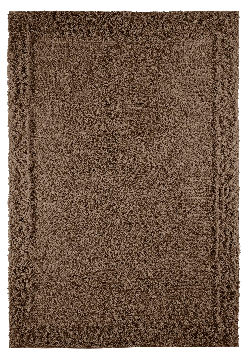 Ryatæpper - Bonnie Natural Cotton Shaggy (brun)