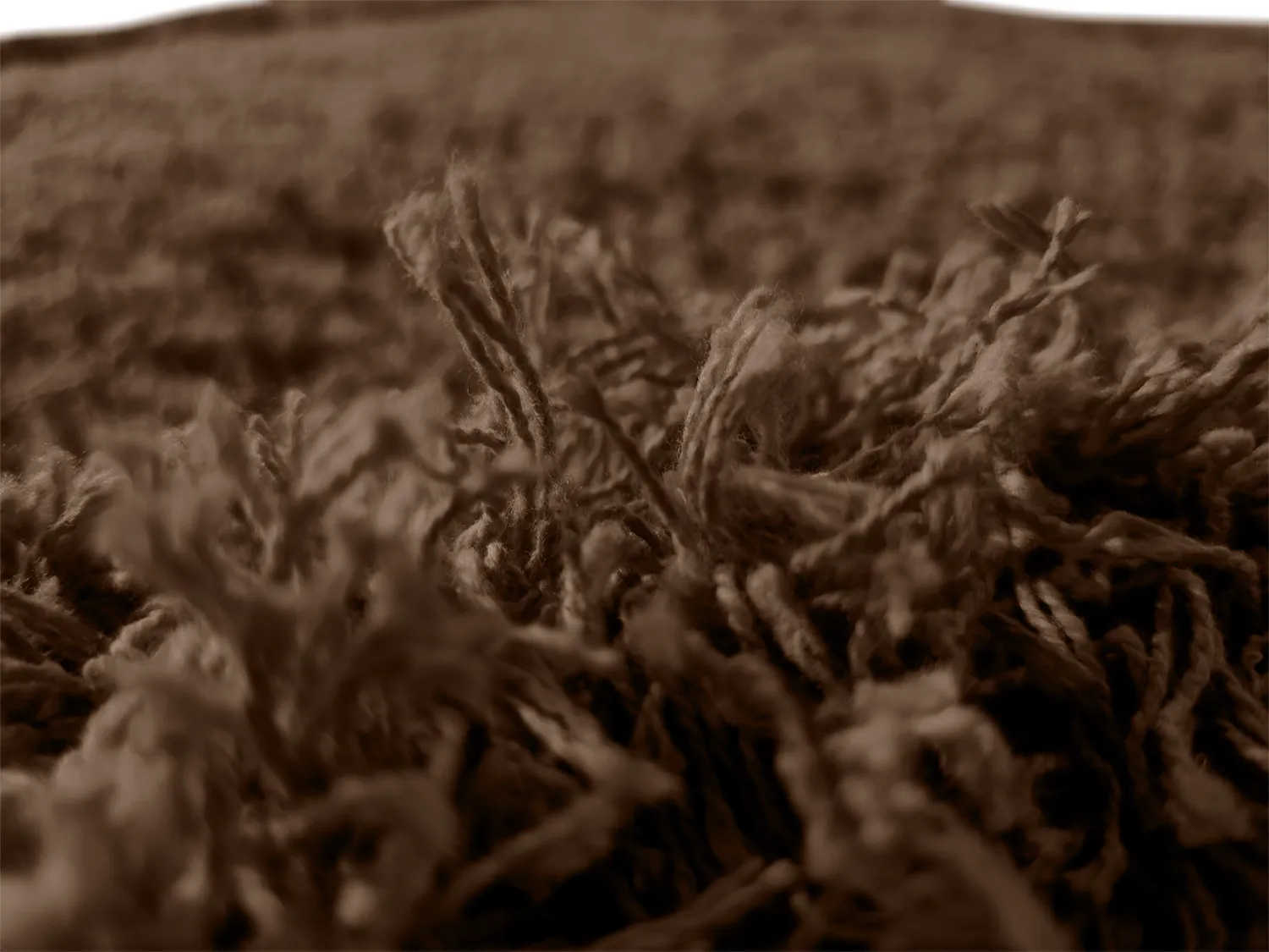 Ryatæpper - Bonnie Natural Cotton Shaggy (brun)