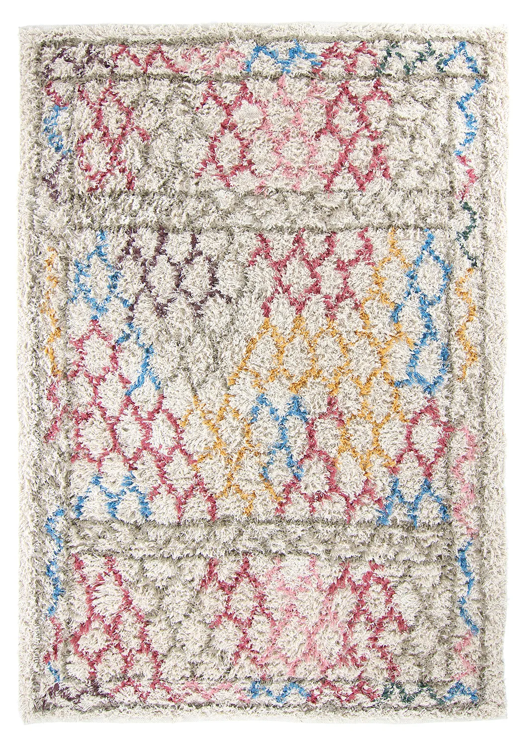 Ryatæpper - Calder Natural Cotton Shaggy (multi)