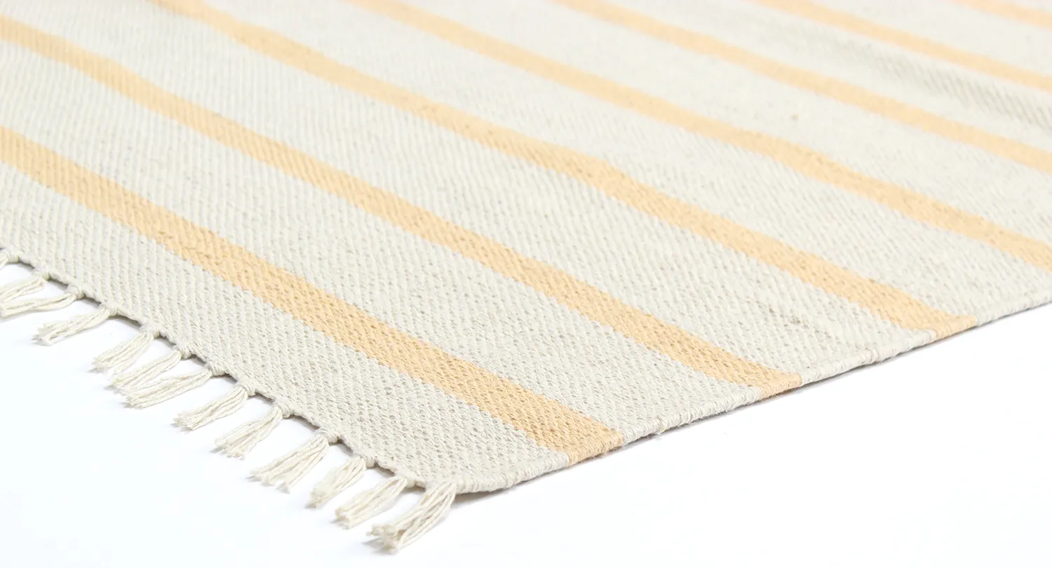 Bomuldstæppe - Helle (gul)