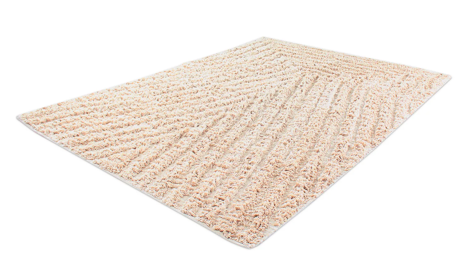 Ryatæpper - Indra Natural Cotton Shaggy (beige)