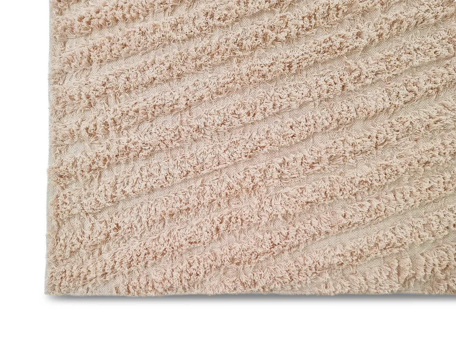 Ryatæpper - Indra Natural Cotton Shaggy (beige)