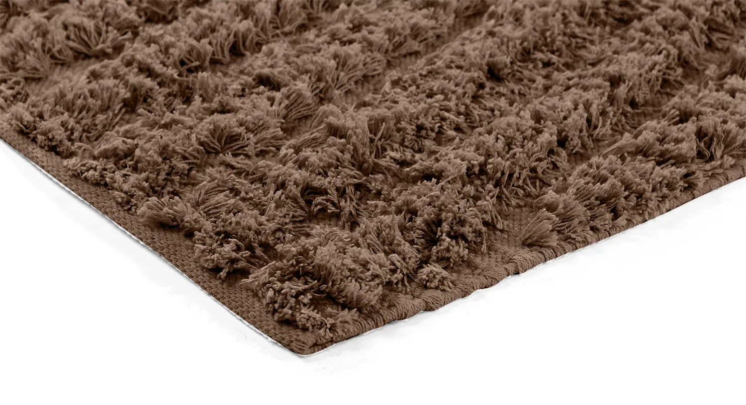 Ryatæpper - Kendra Natural Cotton Shaggy (brun)