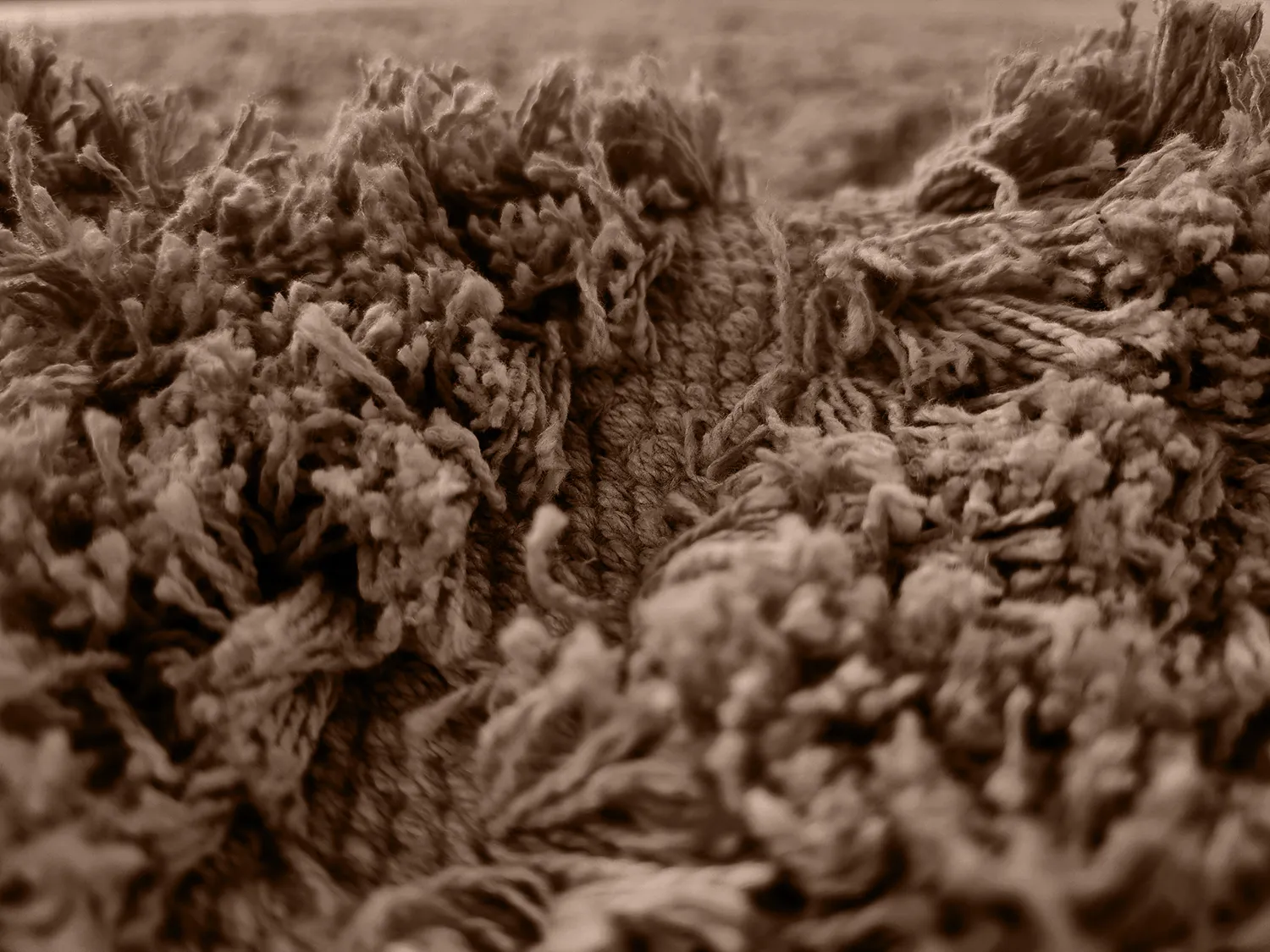 Ryatæpper - Kendra Natural Cotton Shaggy (brun)