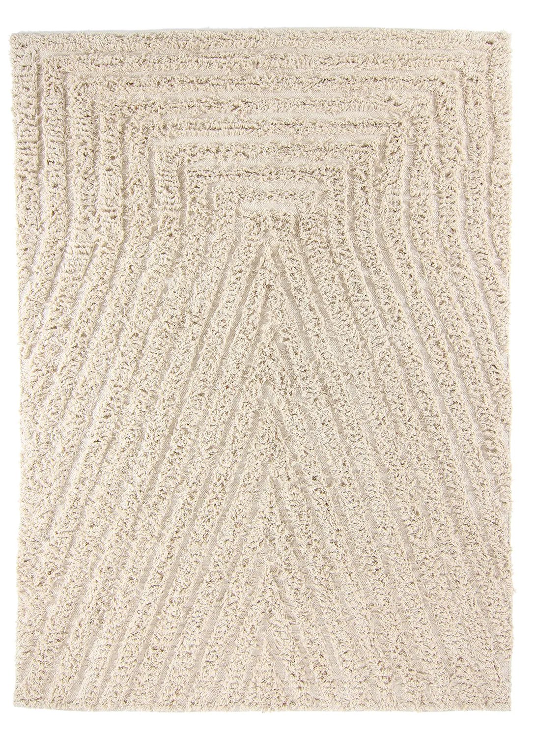 Ryatæpper - Kendra Natural Cotton Shaggy (natur)