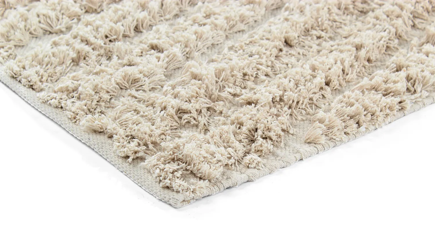 Ryatæpper - Kendra Natural Cotton Shaggy (natur)
