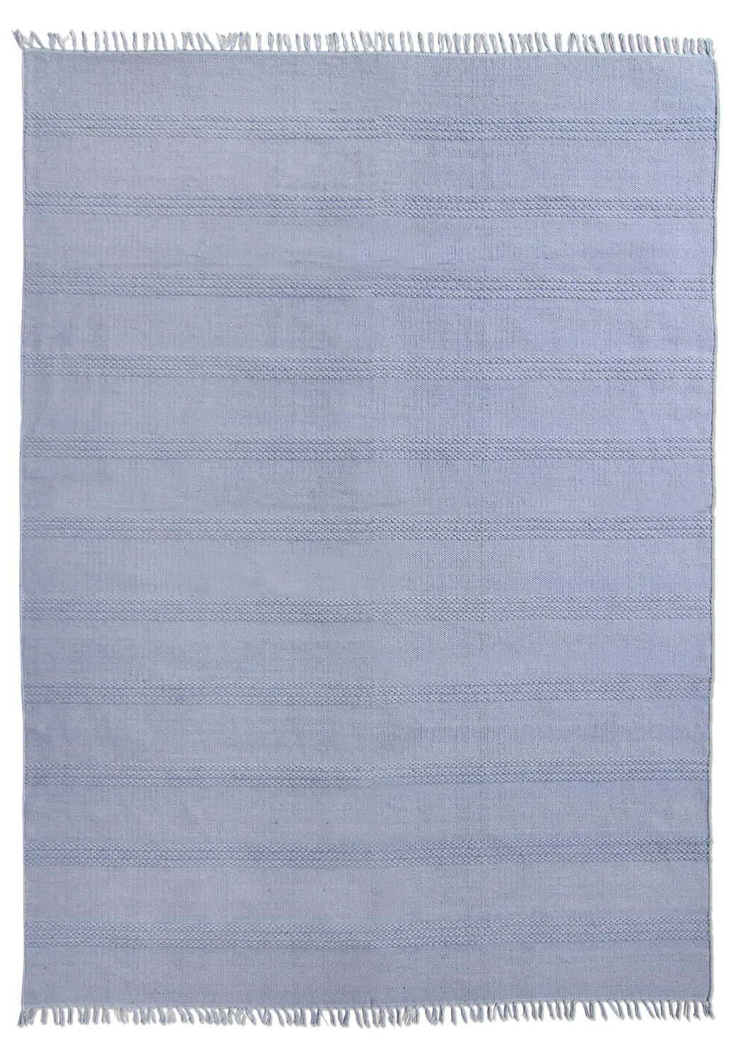 Bomuldstæppe - Lilje (blå)