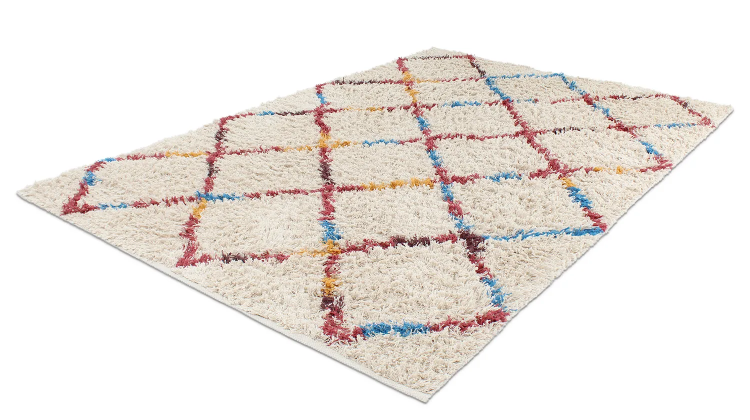 Ryatæpper - Maeron Natural Cotton Shaggy (multi)