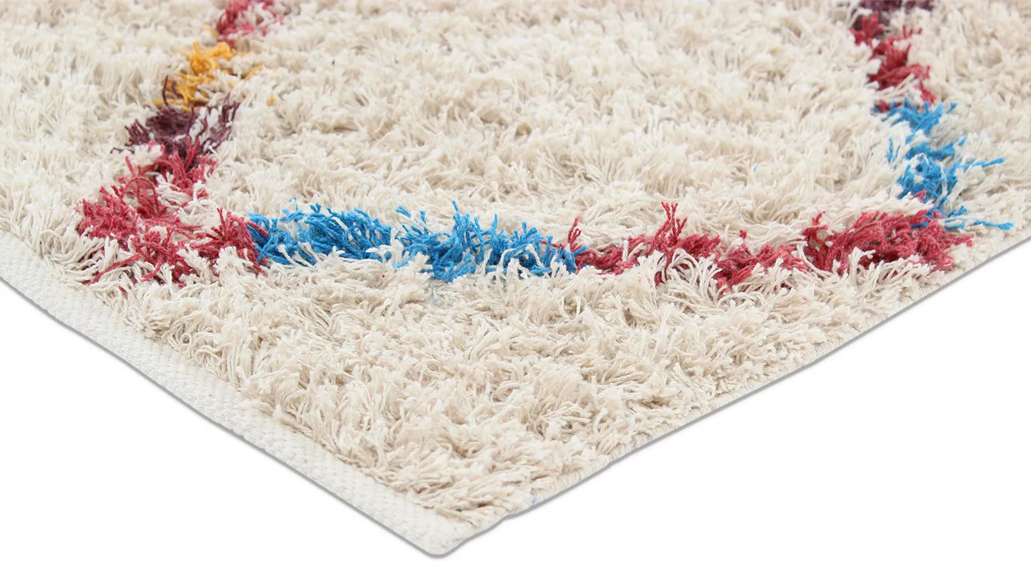 Ryatæpper - Maeron Natural Cotton Shaggy (multi)