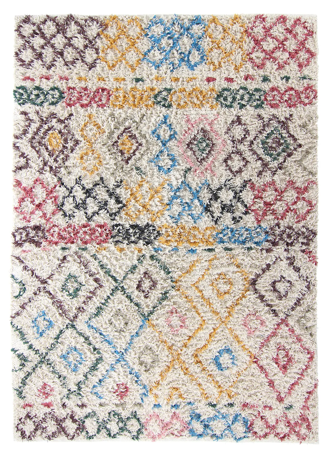 Ryatæpper - Maloney Natural Cotton Shaggy (multi)