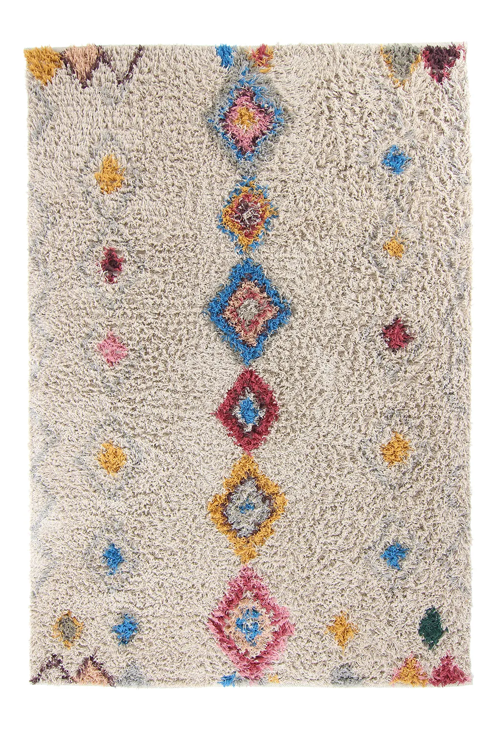 Ryatæpper - Marden Natural Cotton Shaggy (beige/multi)