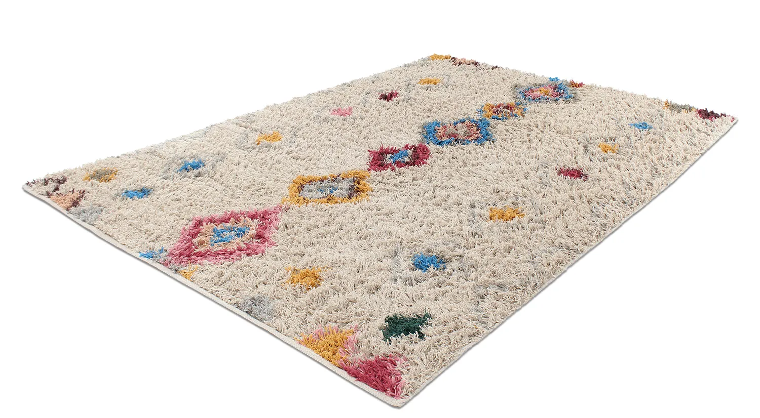 Ryatæpper - Marden Natural Cotton Shaggy (beige/multi)