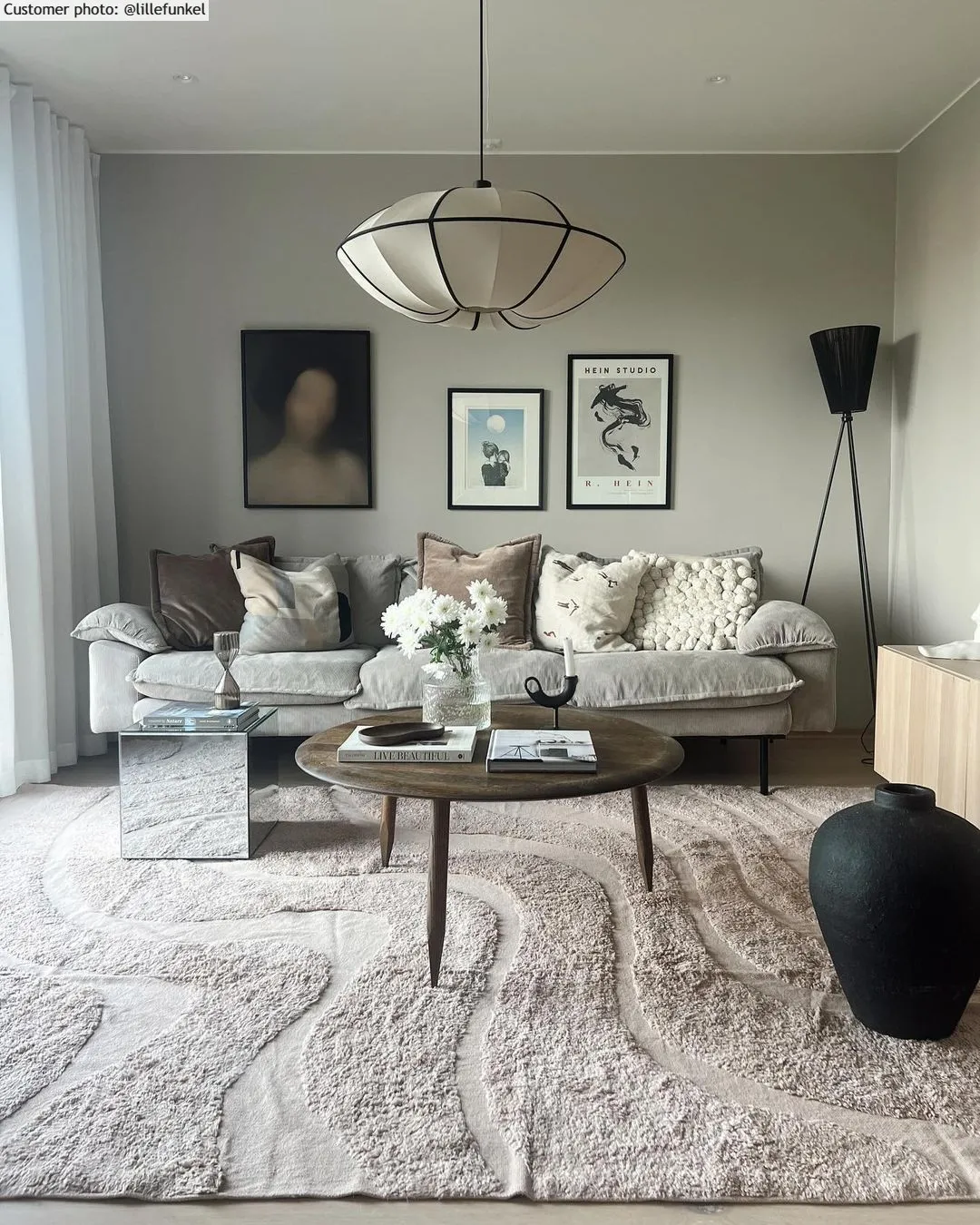 Ryatæpper - Bonnie Natural Cotton Shaggy (beige)