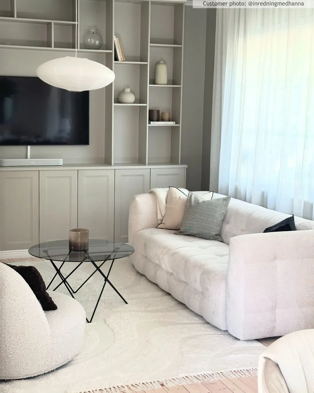 Ryatæpper - Bonnie Natural Cotton Shaggy (offwhite)