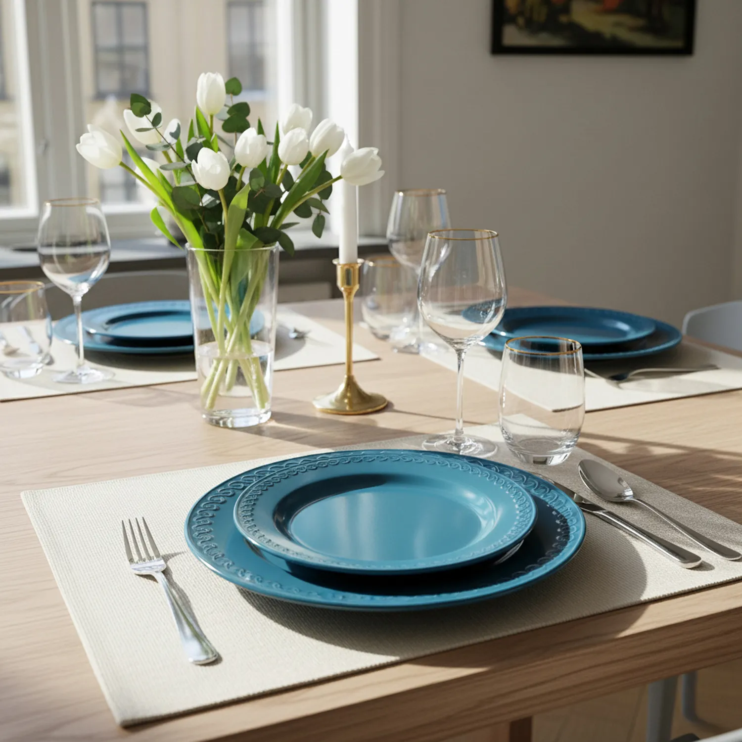 Bordskåner 2-pakke - Niva (beige)