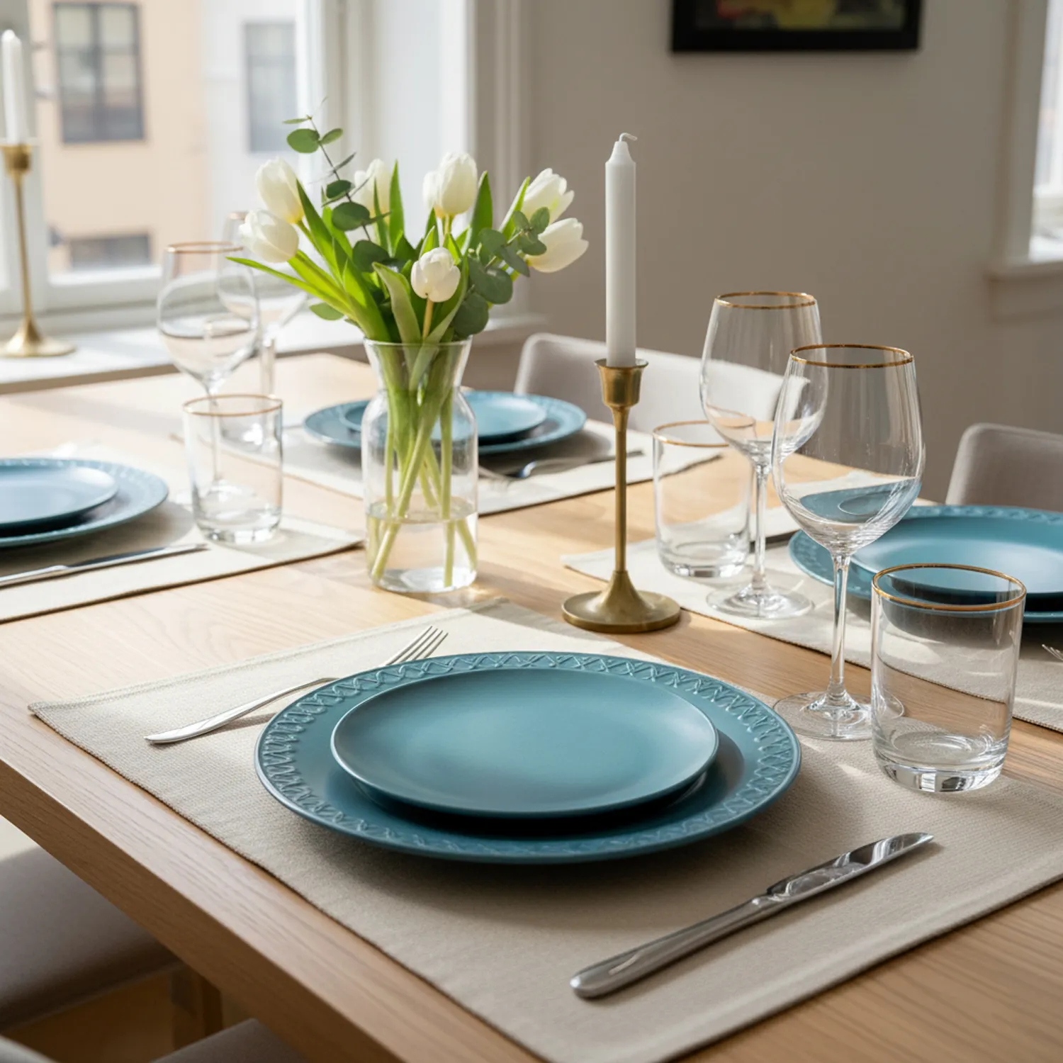 Bordskåner 2-pakke - Niva (beige)