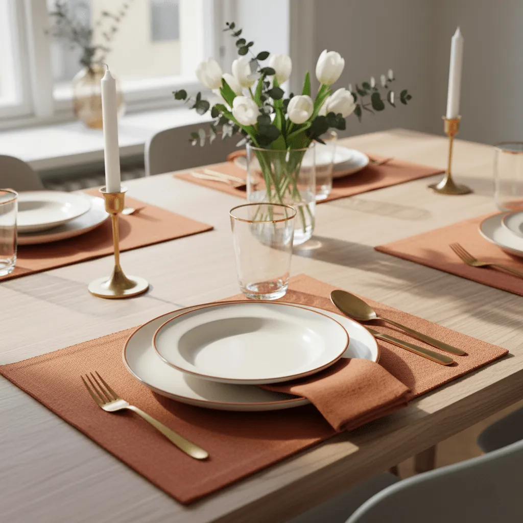 Bordskåner 2-pakke - Niva (lysebrun)