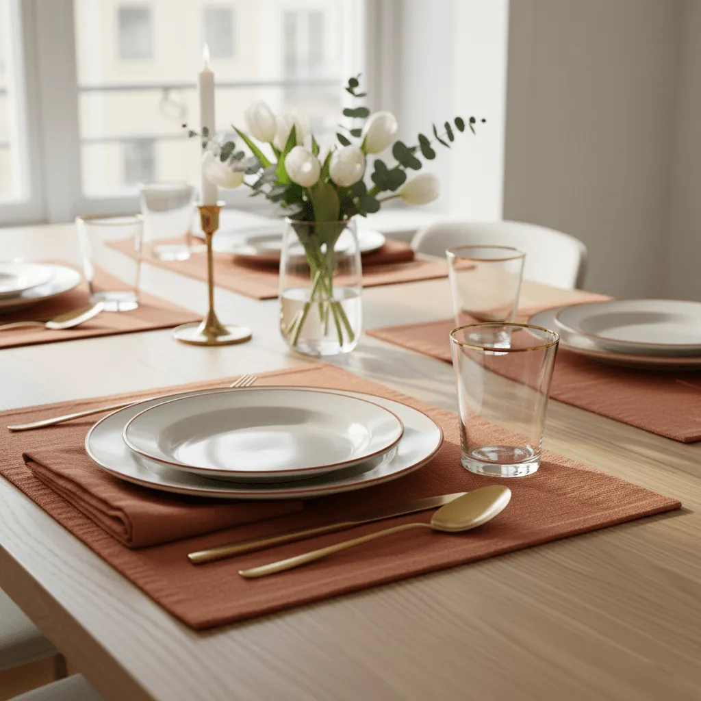 Bordskåner 2-pakke - Niva (lysebrun)