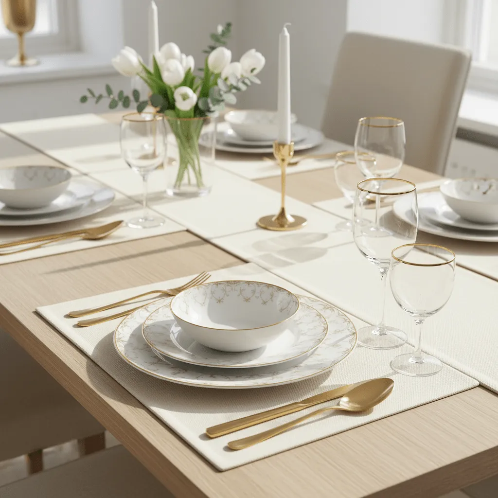 Bordskåner 2-pakke - Niva (beige)