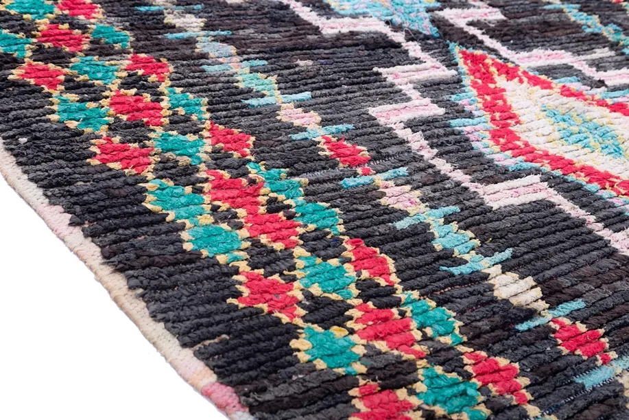 Marokkansk berber tæppe Boucherouite 310 x 160 cm