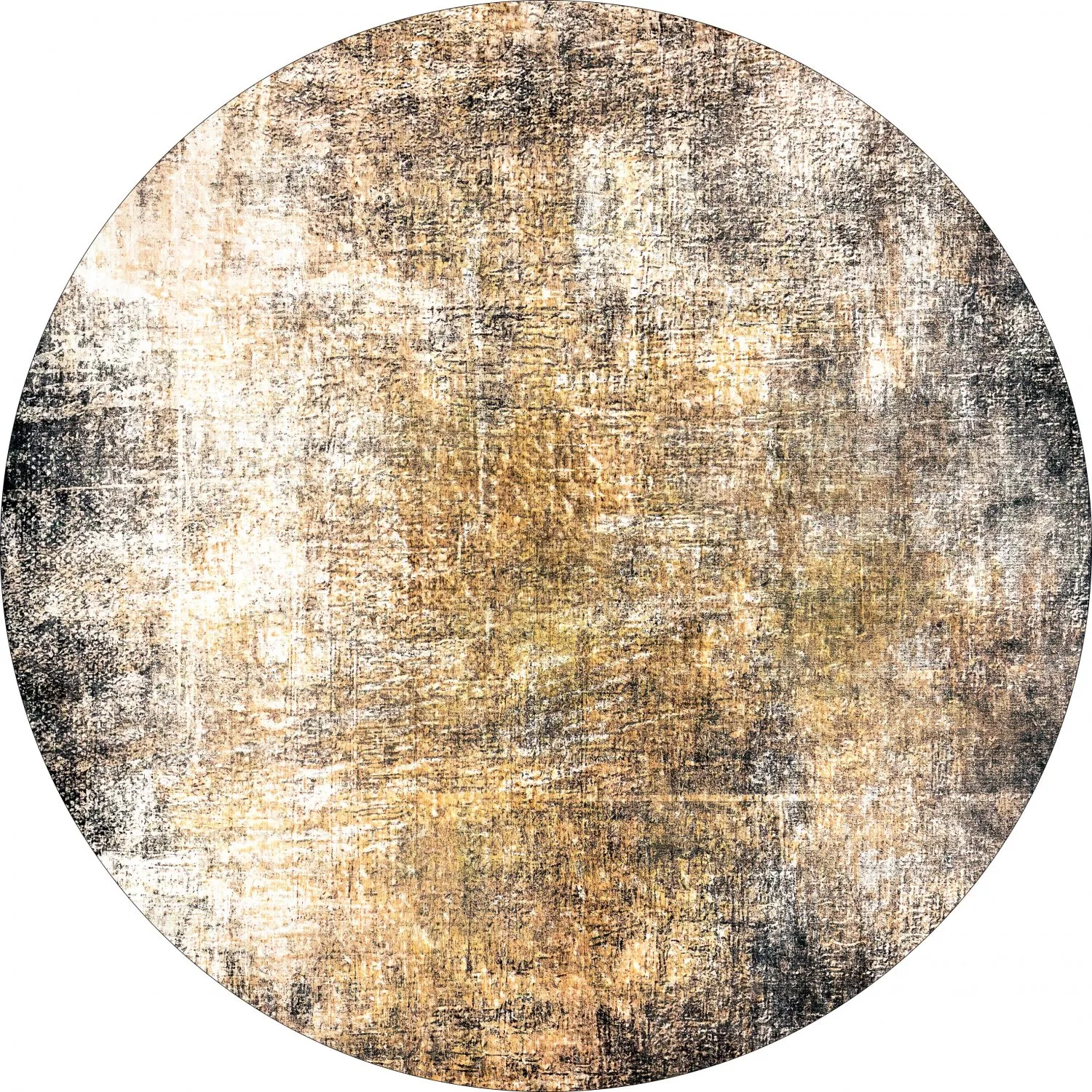 Rundt tæppe - Florent (brun)