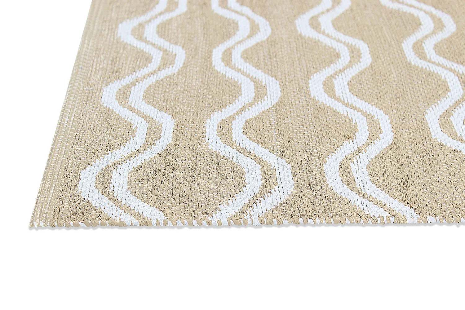 Plasttæpper - Camden (beige/hvid)