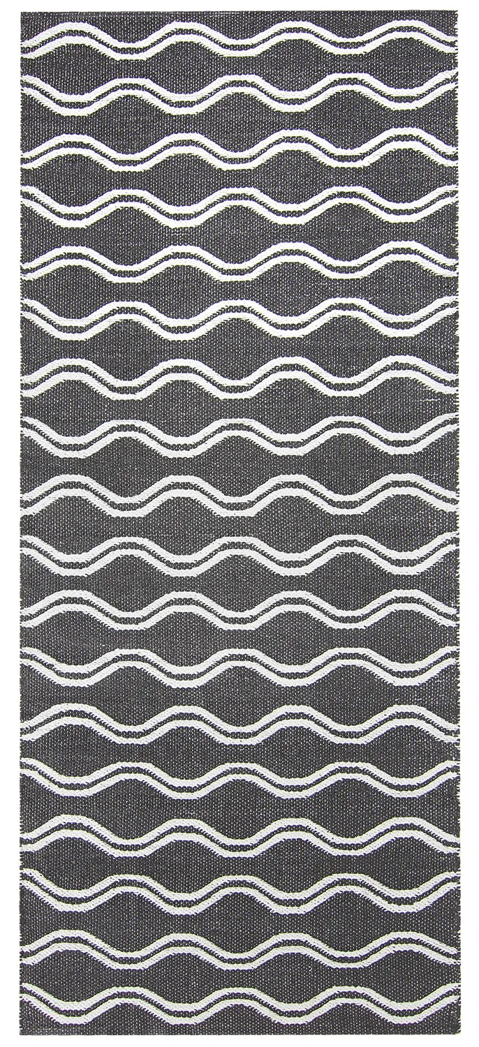 Plasttæpper - Camden (sort/hvid)